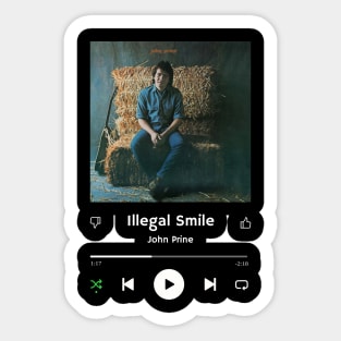 Stereo Music Player - Illegal Smile Sticker